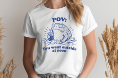 POV You Went Outside At Noon SVG - Funny Frog Meme PNG Product Image 2