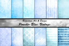 Powder Blue Vintage Patterned Papers Product Image 1