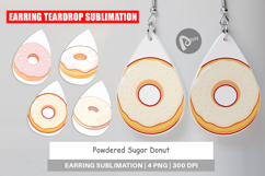 Earring Powdered Donut Product Image 1