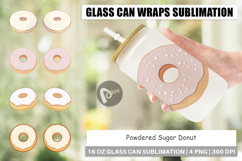Glass Can Powdered Donut Product Image 1