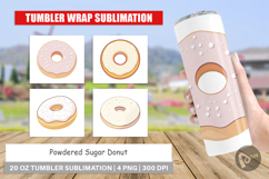 Tumbler Powdered Donut Product Image 1