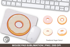 Mouse Pad Powdered Donut Product Image 1