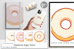 Digital Paper Powdered Donut Product Image 1
