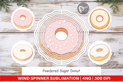 Wind Spinner Powdered Donut Product Image 1