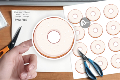 Powdered Donut Sticker Product Image 1