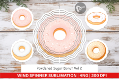 Wind Spinner Powdered Donut Product Image 1