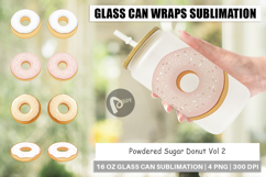 Glass Can Powdered Donut Product Image 1