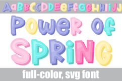 Power of Spring Color Font Product Image 1