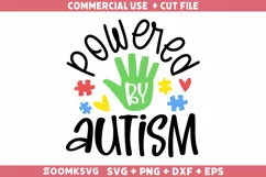 Powered by autism SVG | Autism SVG | Autism PNG Product Image 1