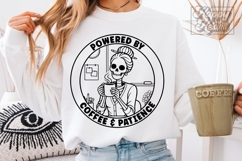 Powered By Coffee and Patience SVG PNG - Skeleton Teacher Product Image 4