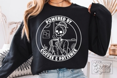 Powered By Coffee and Patience SVG PNG - Skeleton Teacher Product Image 5