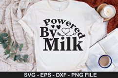 Powered By Milk - Newborn SVG Design Product Image 1