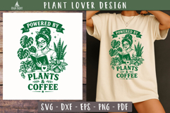 Powered By Plants Coffee SVG PNG Funny design