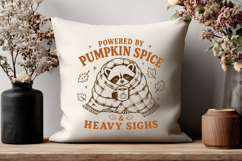 Powered by Pumpkin Spice and Heavy Sighs SVG PNG, Funny Fall Product Image 3
