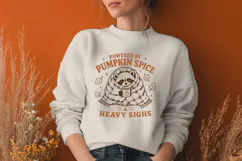 Powered by Pumpkin Spice and Heavy Sighs SVG PNG, Funny Fall Product Image 2