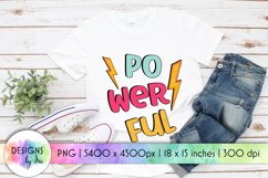 Powerful | Positive Affirmation Print |Positive Quotes Product Image 1