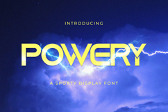 Powery - Sporty Display Font Product Image 1