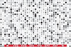 SVG Grey Circles, Seamless pattern Product Image 1