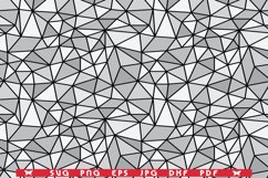 SVG Gray Triangles, Black Grid, Seamless pattern Product Image 1