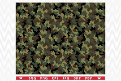 SVG Digital Camouflage Print, Seamless Pattern clipart Product Image 1