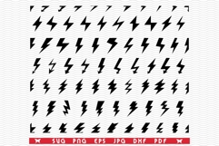 SVG Flash lighting, Seamless silhouettes, Digital clipart Product Image 1