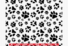 SVG Dog Footprints, Seamless wallpaper SVG, digital clipart Product Image 1