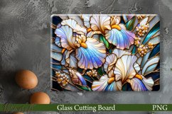 Glass Cutting Board Design | Beautiful Iris Product Image 1