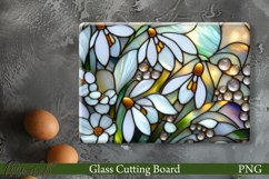 Glass Cutting Board Design | Snowdrops Flowers Product Image 1