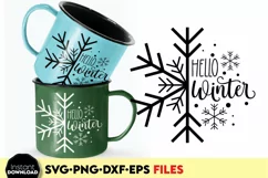 Hello winter snowflake svg png | Christmas sweatshirt 2023 Product Image 2