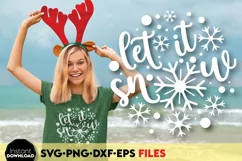let it snow Christmas shirt svg png | New Years shirt png Product Image 1