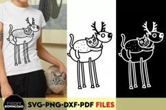 Christmas Pet Svg | Holiday Pets Design | Reindeer Pets Svg Product Image 4