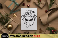 cat snow angel svg png | Kitty Christmas svg png | Cat Mom Product Image 2
