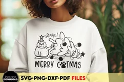 Merry Catmas Svg | Pet Christmas SVG | Merry Christmas cat Product Image 1