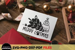 Merry Catmas Svg | Kitty Christmas Png | Christmas Cat Quote Product Image 3