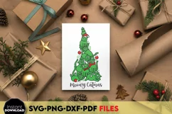 Cat Christmas tree | Cat Xmas Ornaments | Holiday Cat SVG Product Image 2