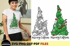Cat Christmas tree | Cat Xmas Ornaments | Holiday Cat SVG Product Image 3
