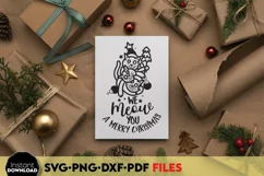 We Meow You a merry christmas | Cat Ornament Cricut | Xmas Product Image 5