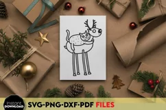 Christmas Pet Svg | Holiday Pets Design | Reindeer Pets Svg Product Image 6