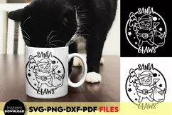 Santa claws svg | Cat Xmas Ornaments | Christmas Gifts Cat Product Image 1