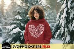 Funny Christmas shirt design with Christmas ornaments heart Product Image 3