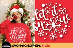 let it snow Christmas shirt svg png | New Years shirt png Product Image 2