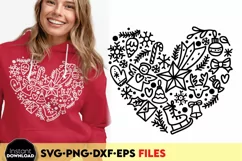 Funny Christmas shirt design with Christmas ornaments heart Product Image 6
