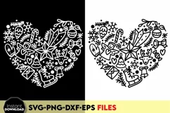 Funny Christmas shirt design with Christmas ornaments heart Product Image 8