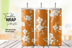 Watercolor floral tumbler wrap sublimation png Product Image 1