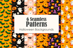 Halloween Seamless Patterns, Digital Paper PNG Product Image 1