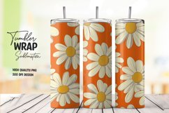 Watercolor floral tumbler wrap sublimation png Product Image 1