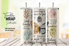 Inspirational Tumbler Wrap Sublimation Product Image 1