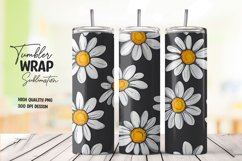 Watercolor floral tumbler wrap sublimation png Product Image 1