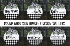 Round Sign Bundle - Round wood sign - Farmhouse Signs Bundle Product Image 1