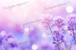 Purple Lavender Glow Floral Background Product Image 1